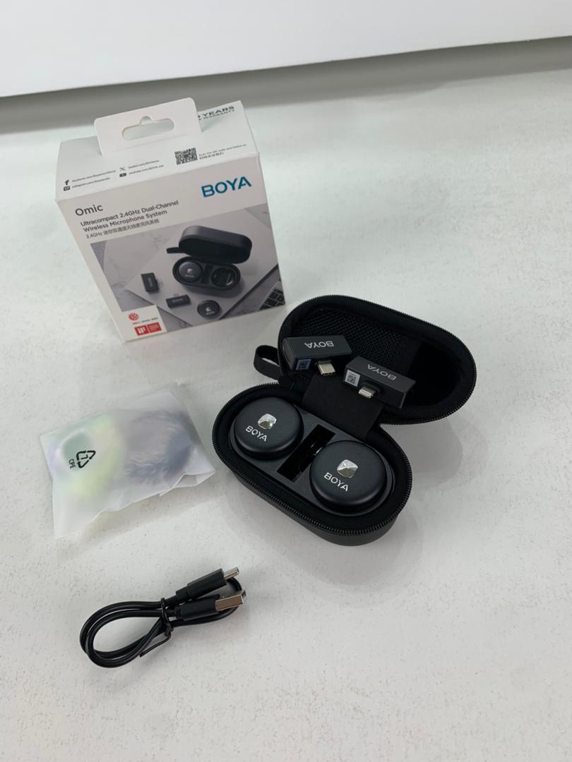 Microphone Cravate Sans Fil BOYA Omic-U IPhone Type C – ميكروفون بويا أصلي