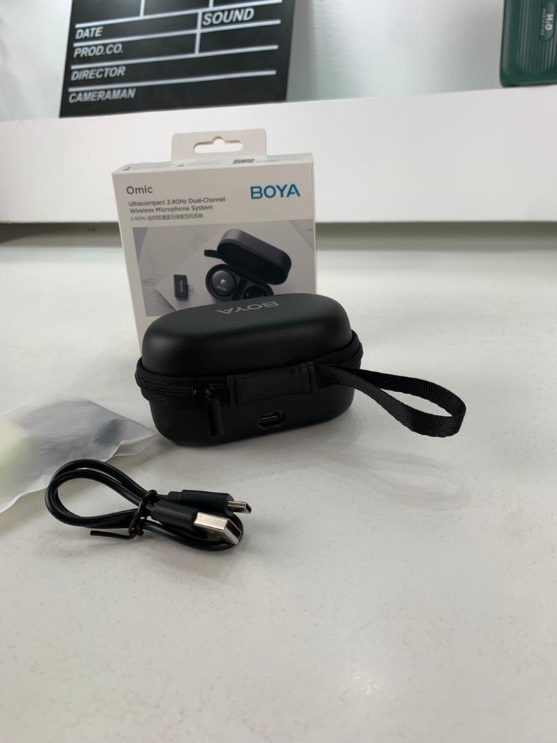 Microphone Cravate Sans Fil BOYA Omic-U IPhone Type C – ميكروفون بويا أصلي
