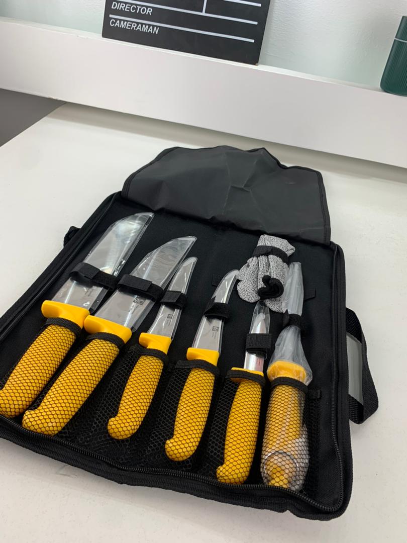 Pochette de Couteaux Professionnelle 7 pièces – حقيبة سكاكين