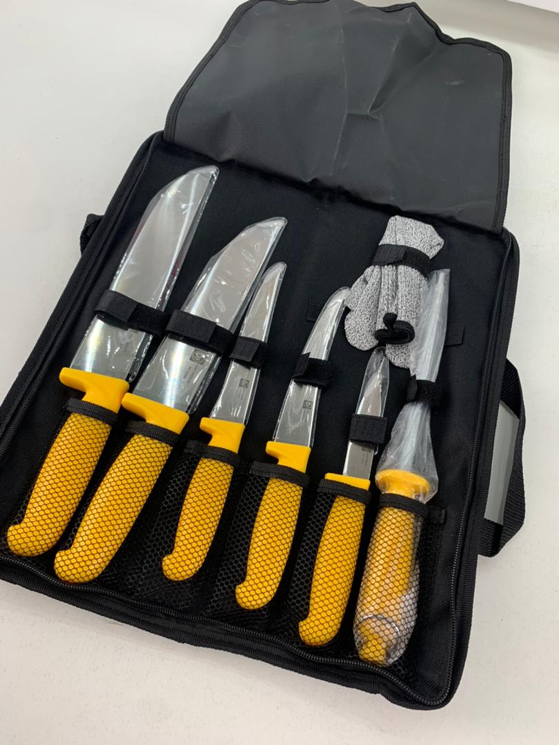 Pochette de Couteaux Professionnelle 7 pièces – حقيبة سكاكين