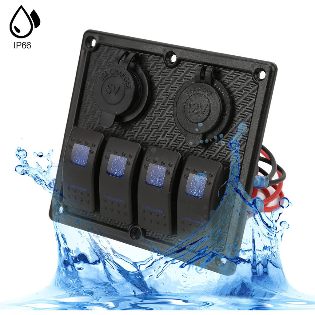 4-Switch Control Panel 12-24V