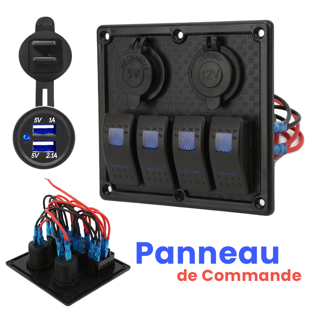 4-Switch Control Panel 12-24V