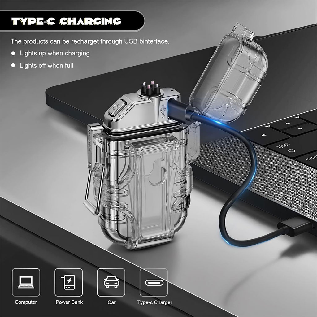 مصباح يدوي LED محمول مع ولاعة