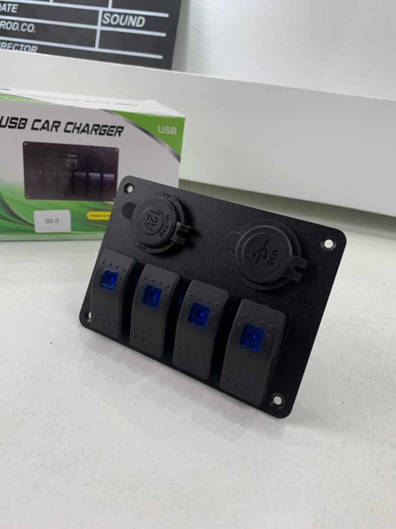 4-Switch Control Panel 12-24V