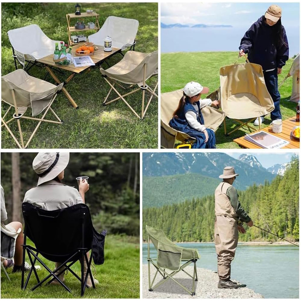Portable folding camping chair small size