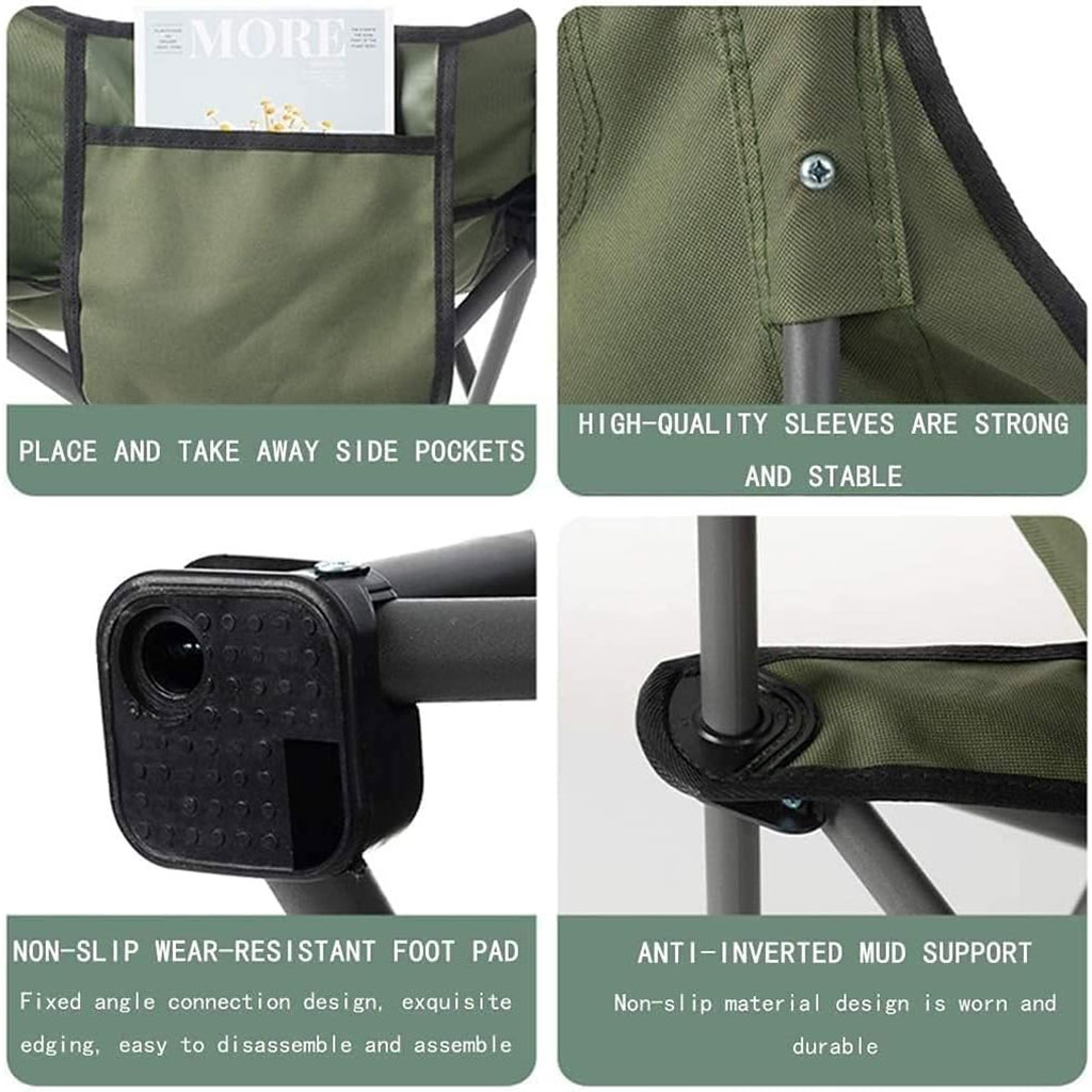 Portable folding camping chair small size