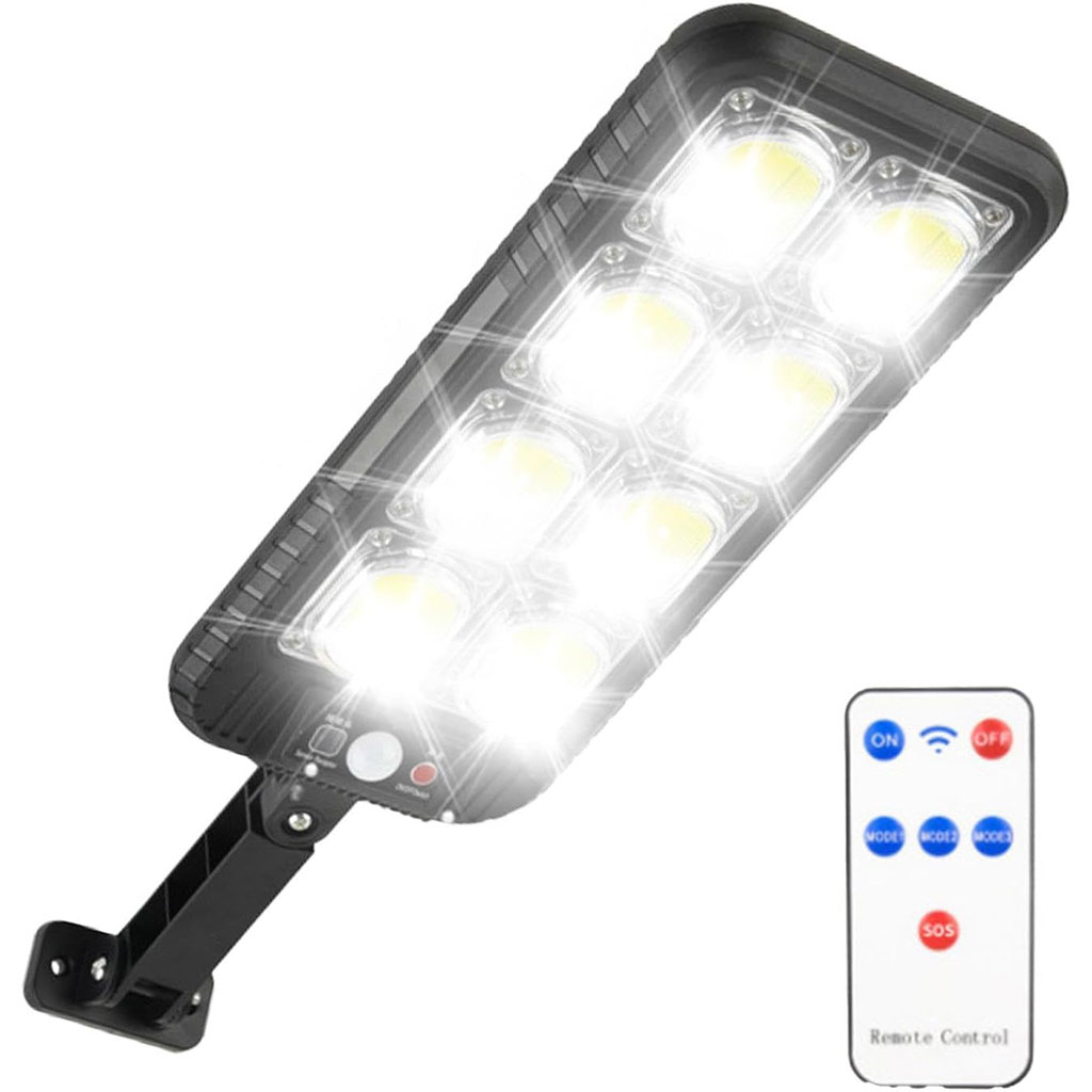 مصباح خارجي JX200 يعمل بالطاقة الشمسية 200 مصباح LED مقاوم للماء IP65