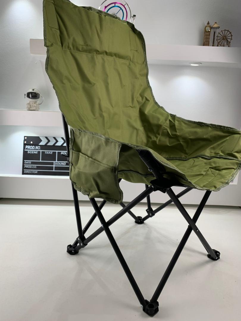 Chaise de Camping Pliante Portable à Haut Dossier – كرسي إسترخاء قابل للطي