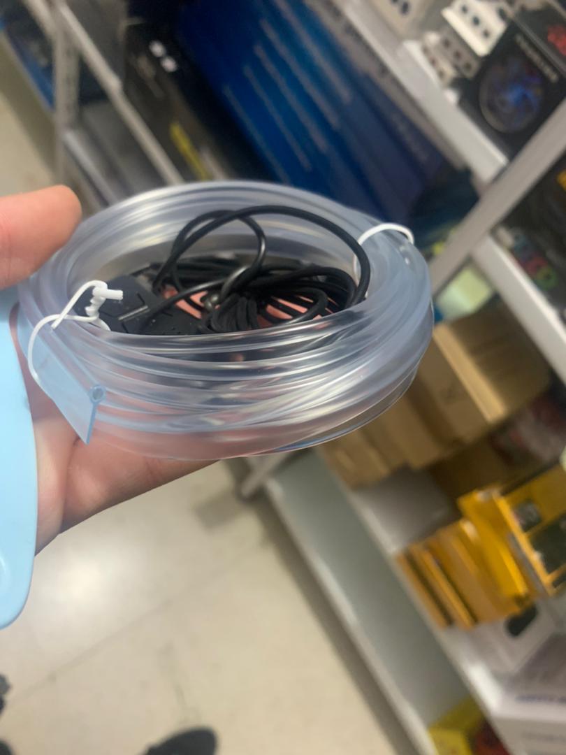 شريط إضاءة LED ألياف بصرية RGB بمنفذ USB لداخل السيارة