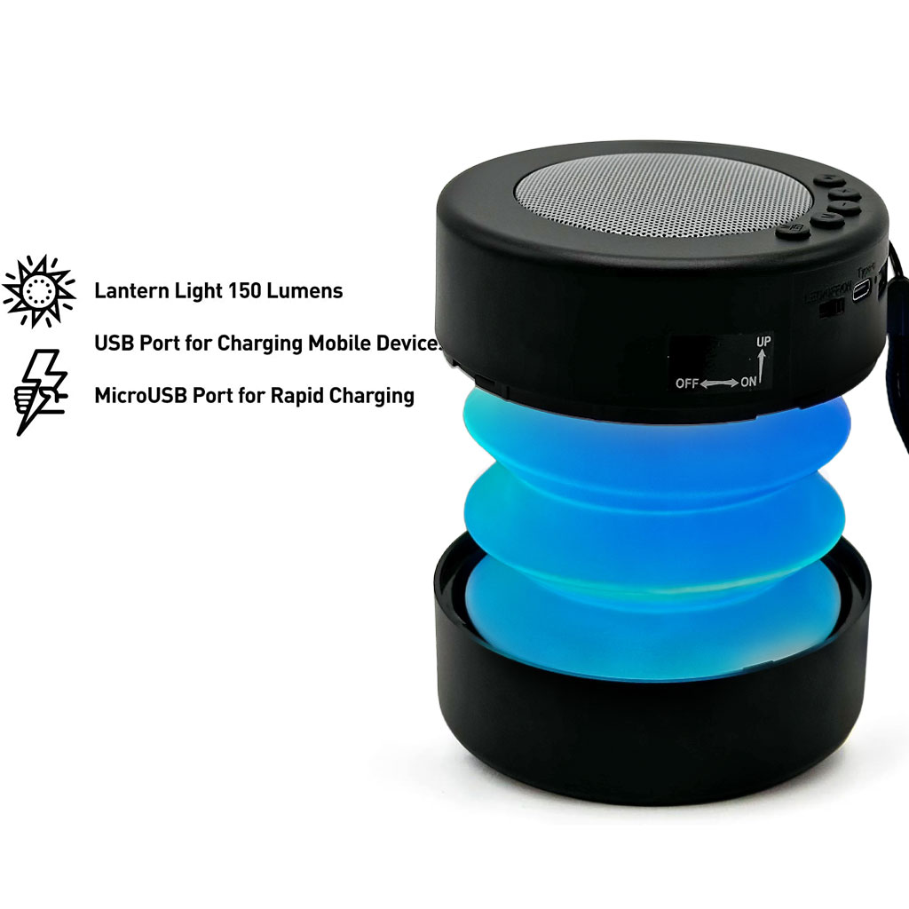 Haut Parleur Bluetooth et Lanterne RGB avec Batterie Rechargeable – مكبر صوت ومصباح
