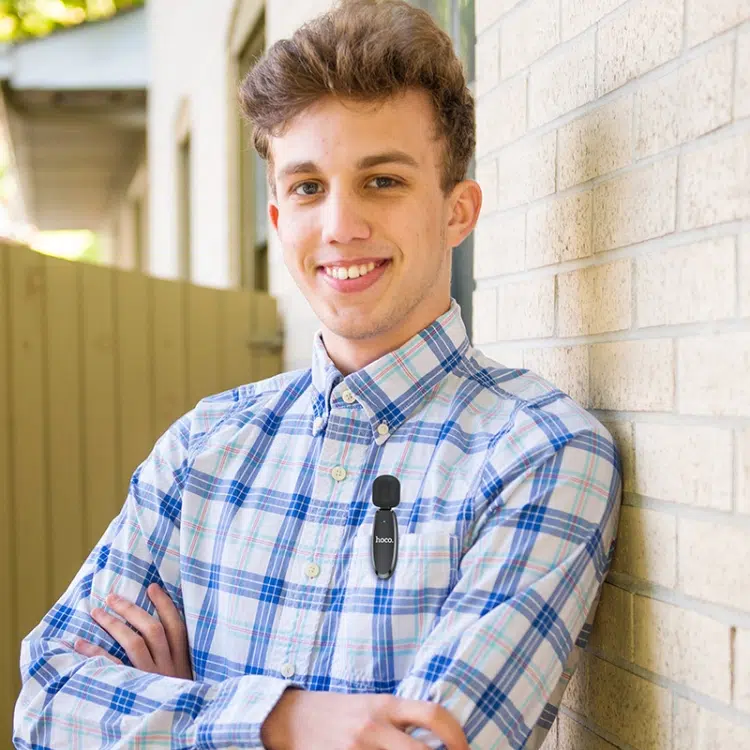 Hoco L15 Microphone Cravate Sans fil IPHONE – ميكروفون لاسلكي أصلي