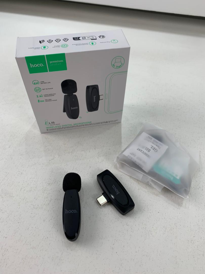 Hoco L15 Wireless Lavalier Microphone Type-C