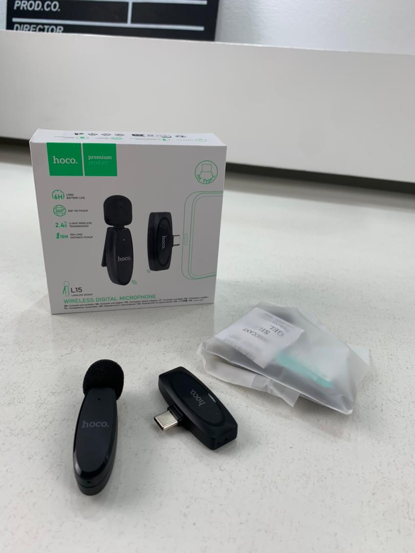Hoco L15 Wireless Lavalier Microphone Type-C