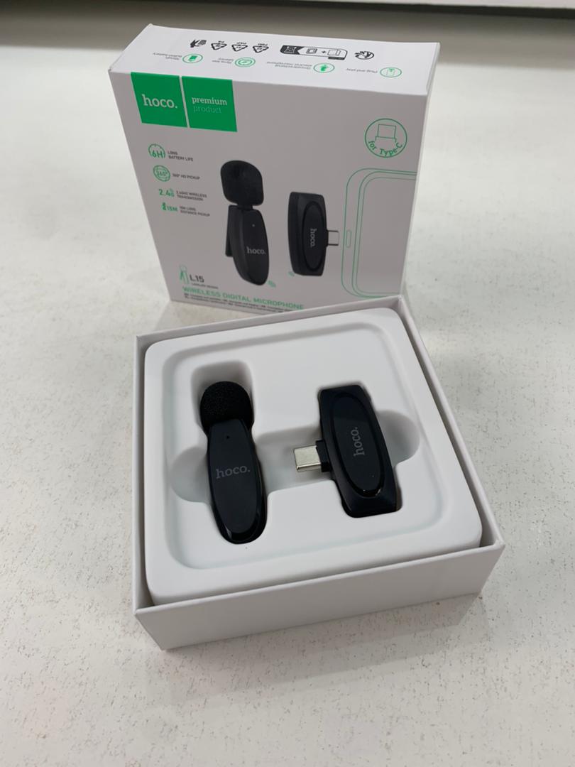 Hoco L15 Wireless Lavalier Microphone Type-C