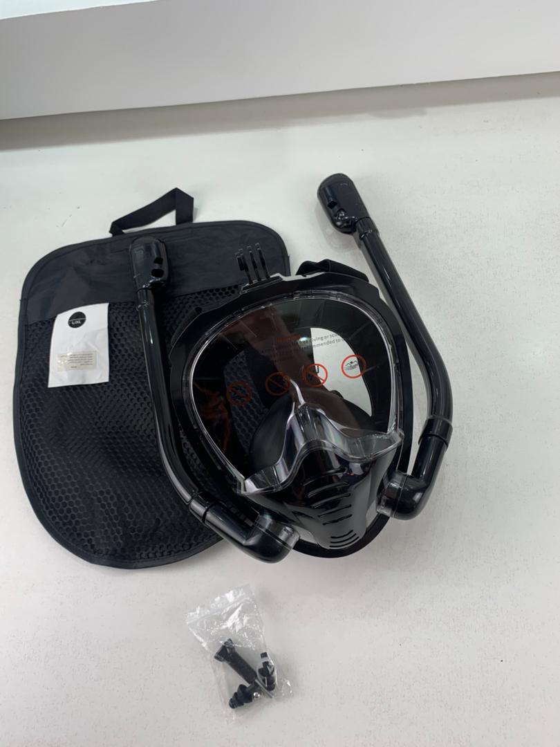 Masque de plongée double tuba avec support caméra V2