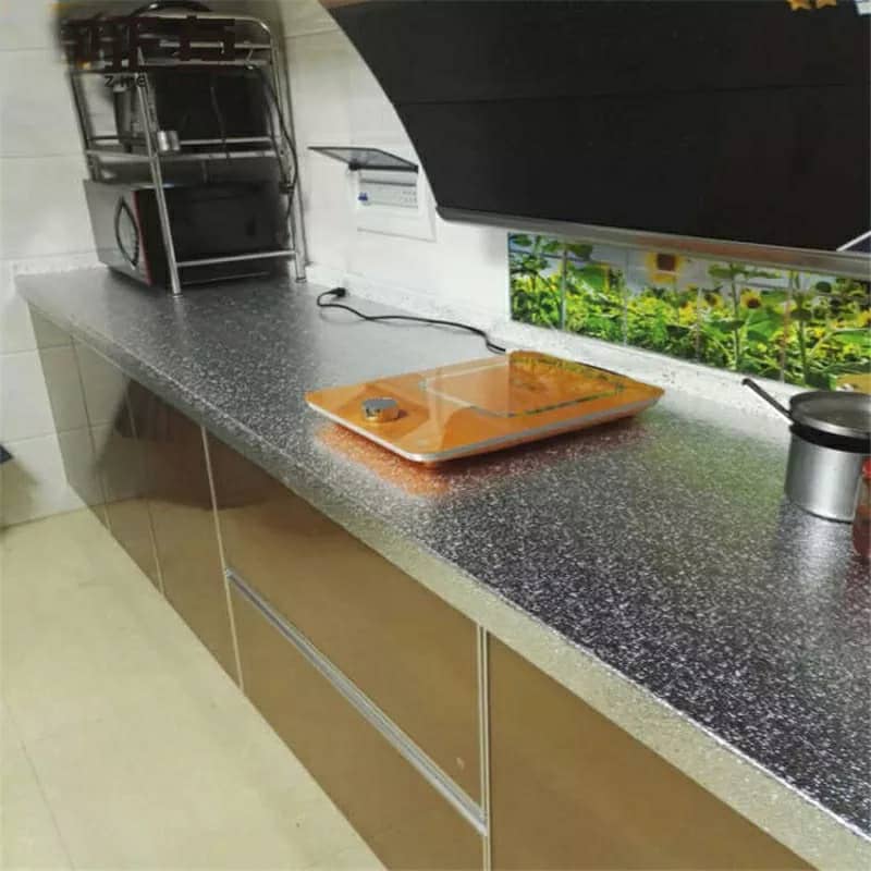 Self-adhesive anti-oil aluminum kitchen sticker 5M
