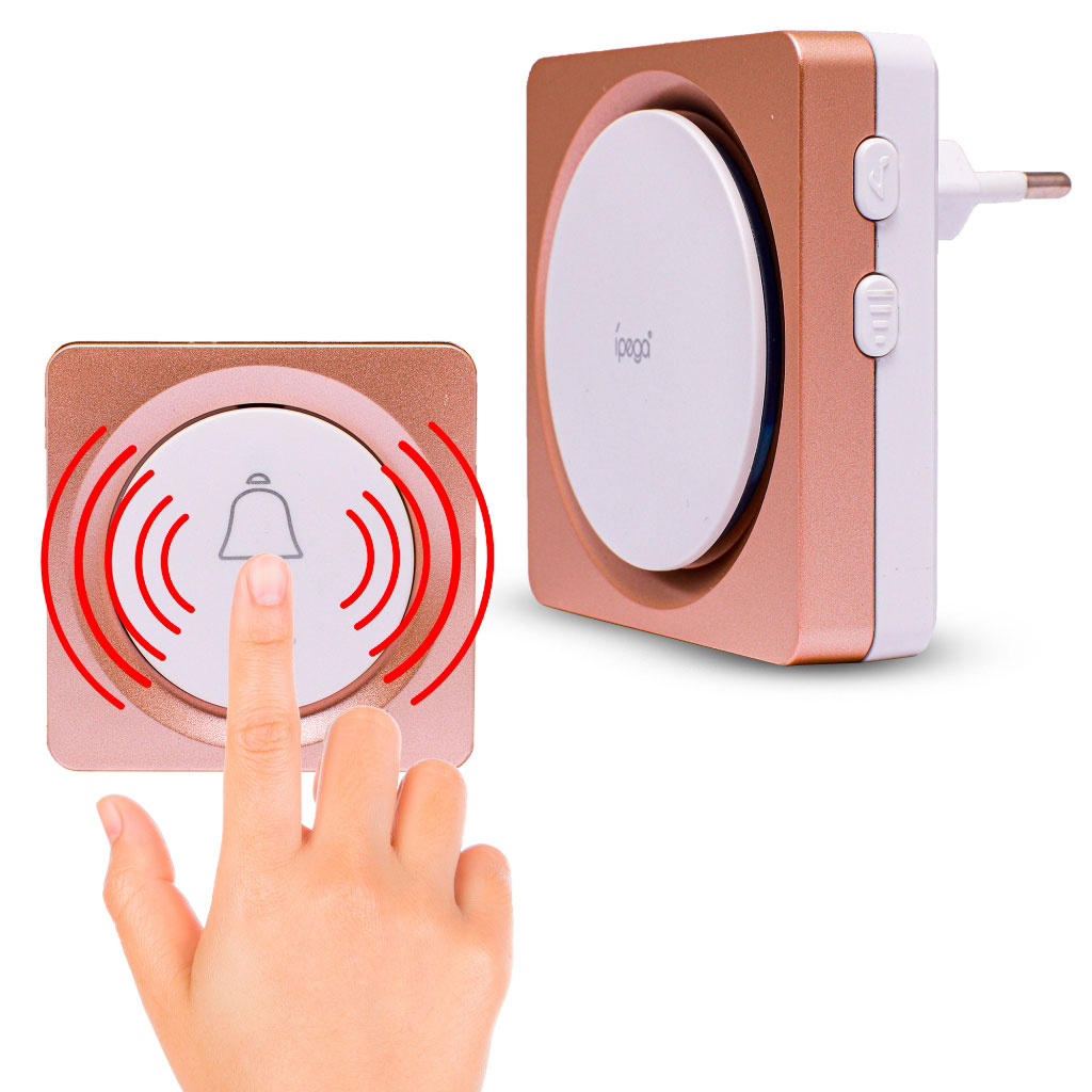 Sonnette sans fil avec batterie sans fil 150 mètres 38 Sonneries – جرس باب لاسلكي