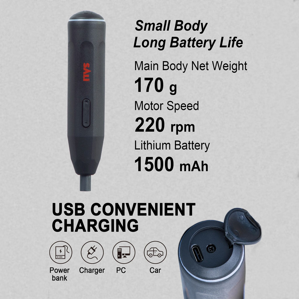 SALI 39-in-1 Cordless Electric Screwdriver, 1200mAh Lithium Battery