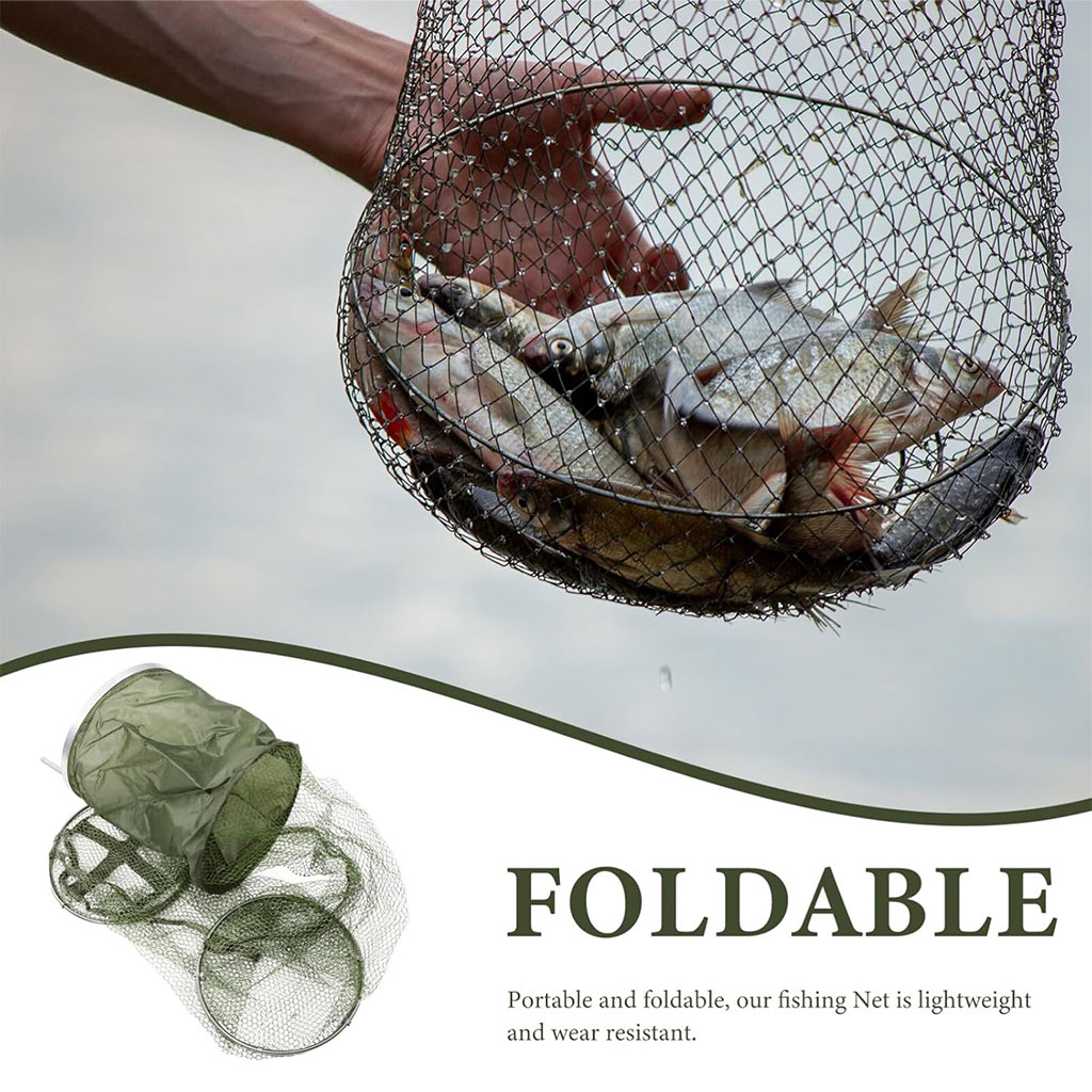 Foldable fishing net