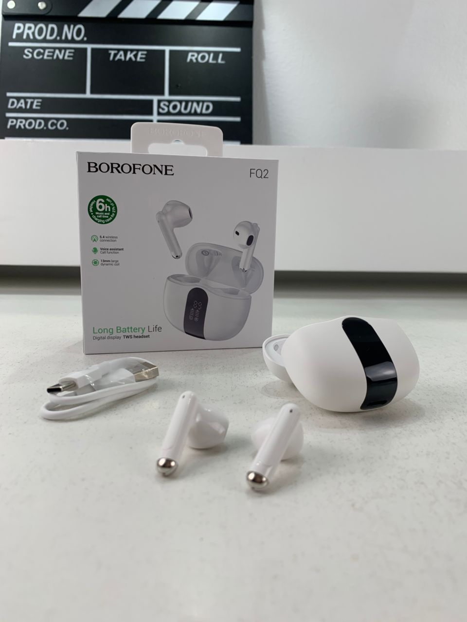 Borofone Écouteurs sans fil FQ2 Hi-Fi Audio – سماعات لاسلكية أصلية