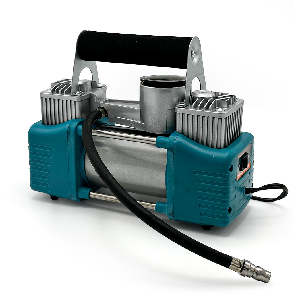 ضاغط هواء XTop بأسطوانتين 12 فولت 110PSI مع طقم إصلاح