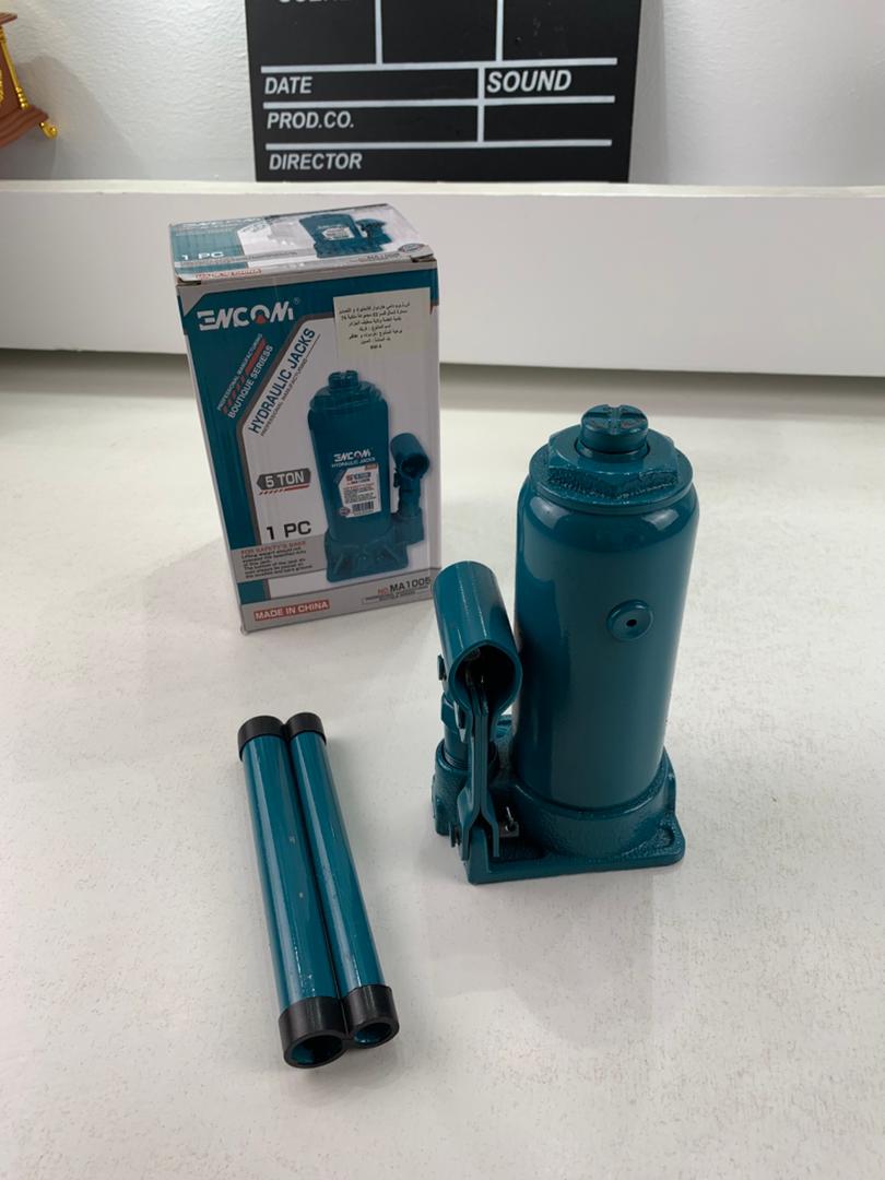 Cric bouteille hydraulique 5 tonnes avec valve de sécurité