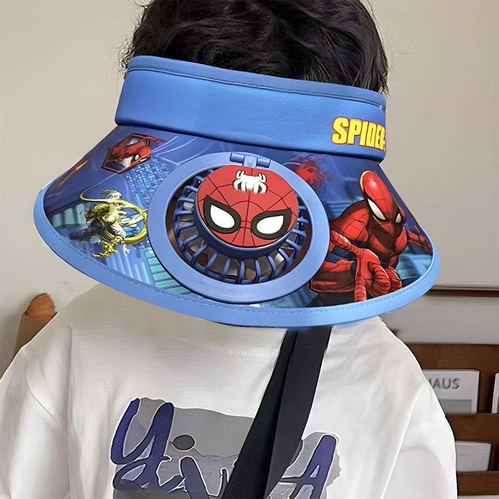 Kids summer hat with fan