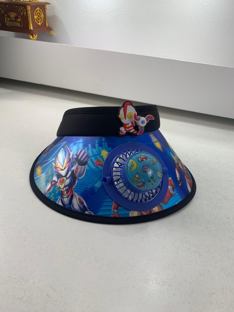 Kids summer hat with fan