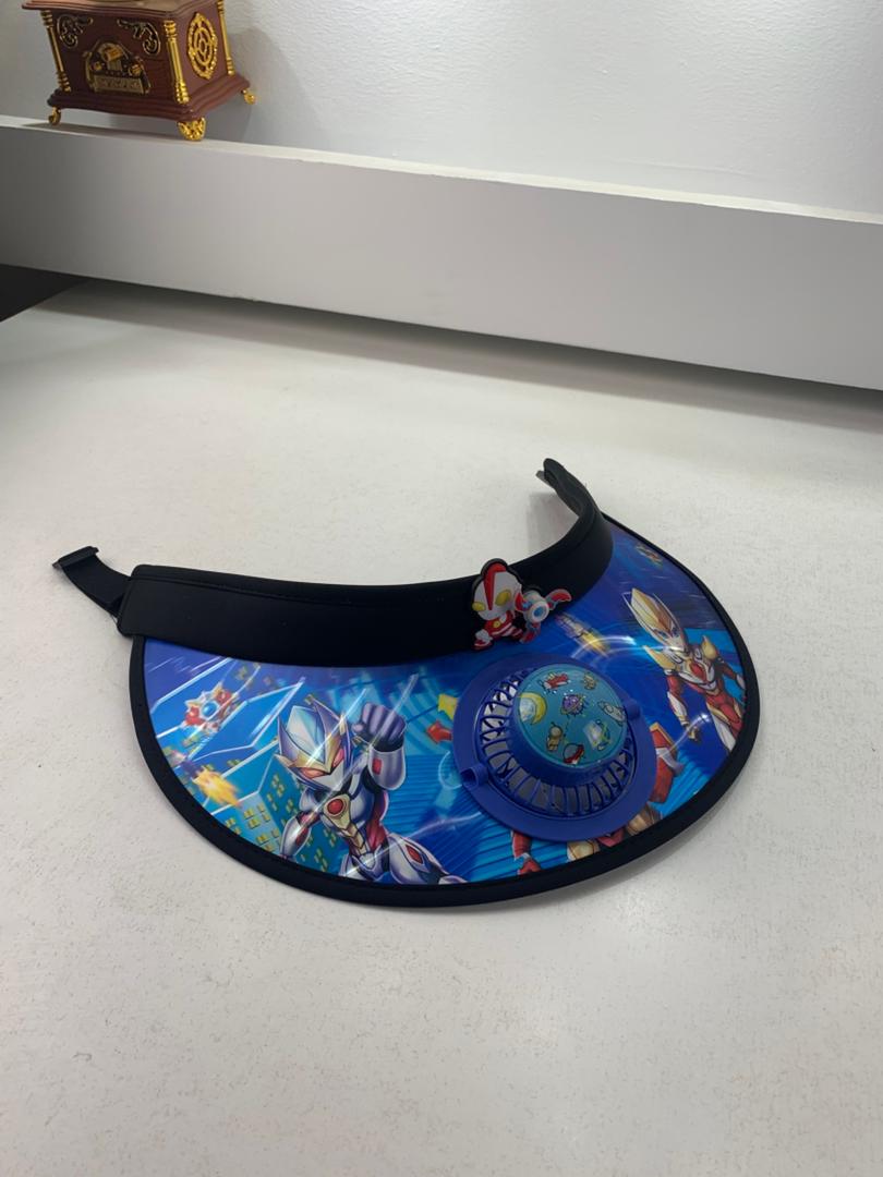 Kids summer hat with fan