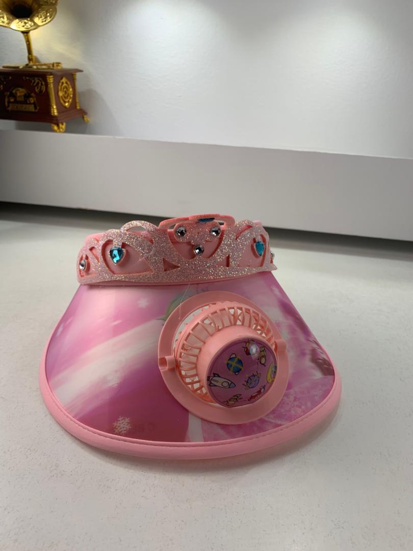 Kids summer hat with fan