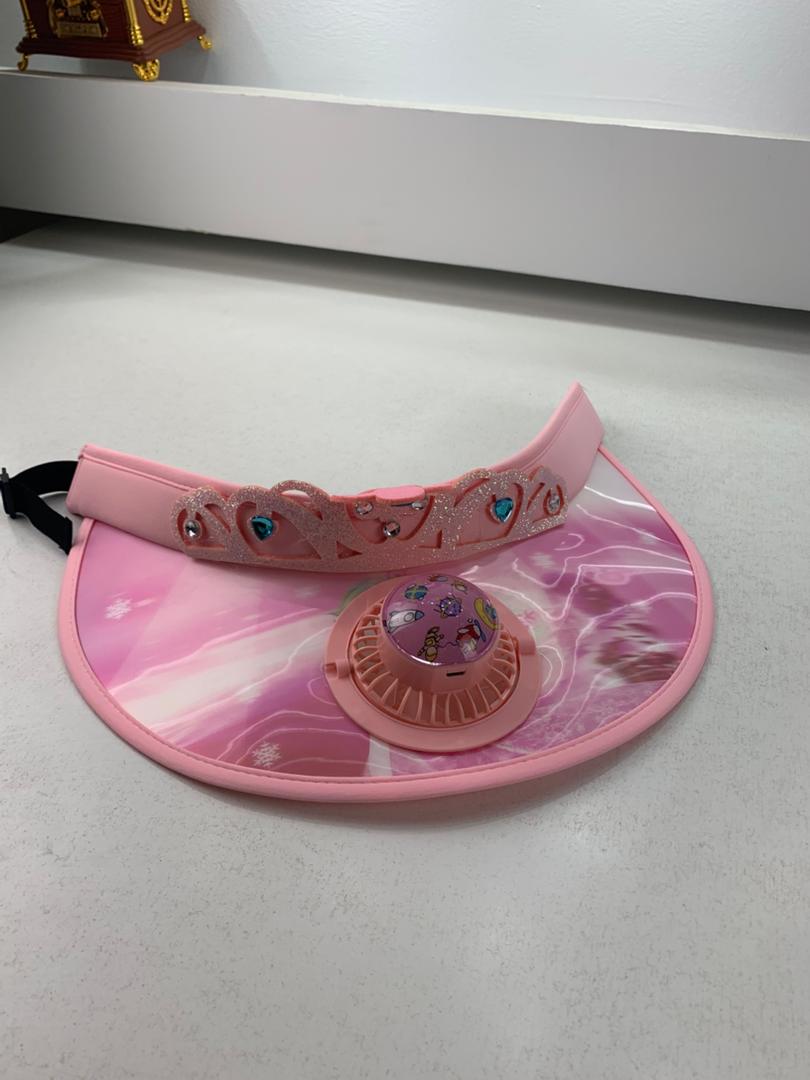 Kids summer hat with fan