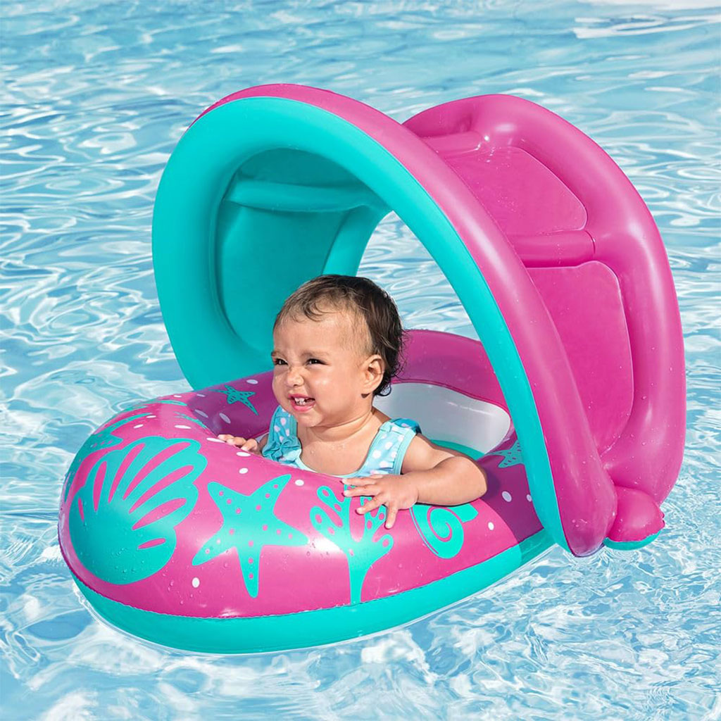 Bouée gonflable pour enfants avec toit anti-UV Bestway 34091