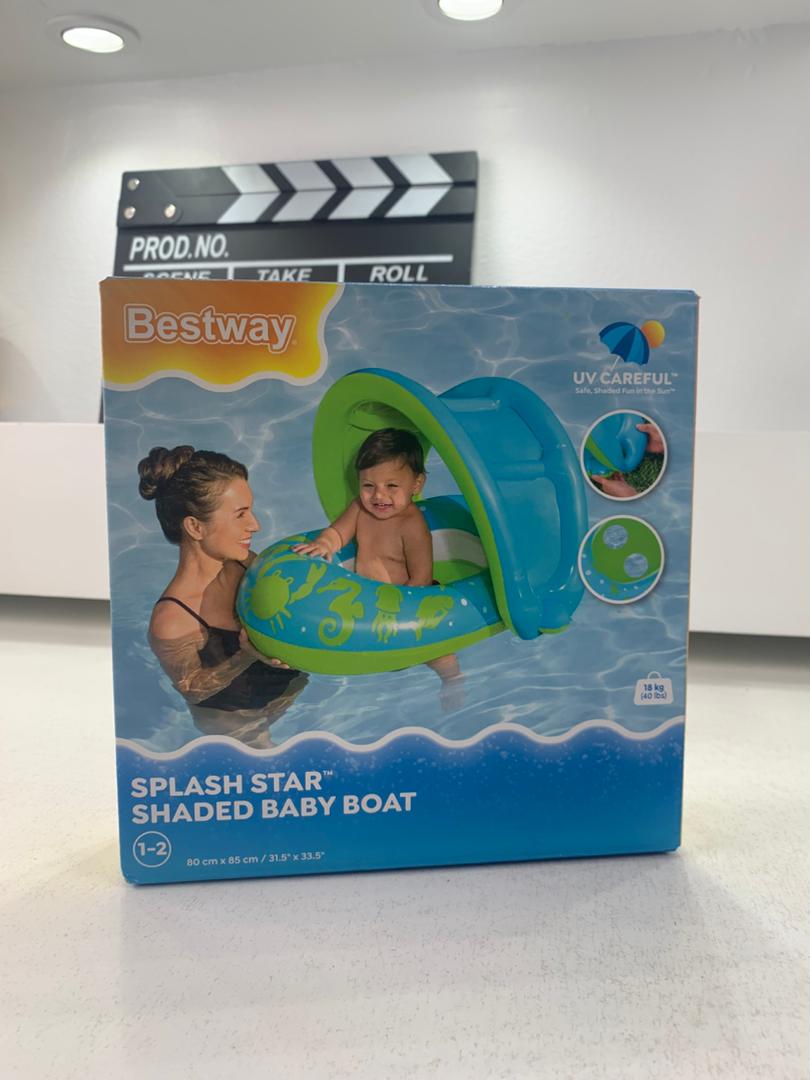 Bouée gonflable pour enfants avec toit anti-UV Bestway 34091