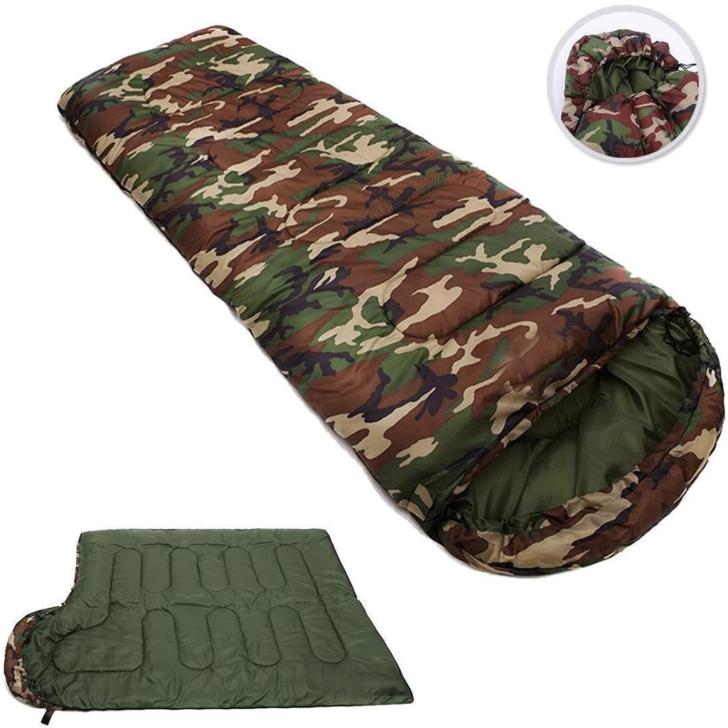 Sac de Couchage Imperméable pour Camping Motif Camouflage – حقيبة نوم للتخيم