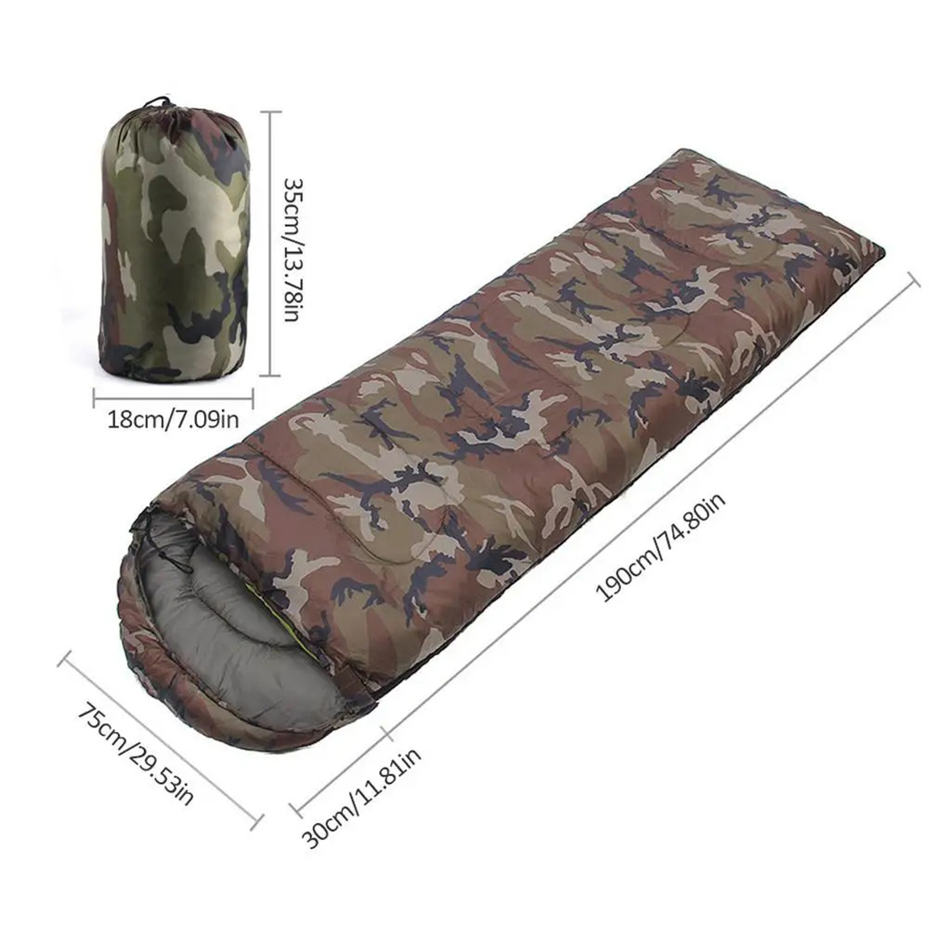 Sac de Couchage Imperméable pour Camping Motif Camouflage – حقيبة نوم للتخيم