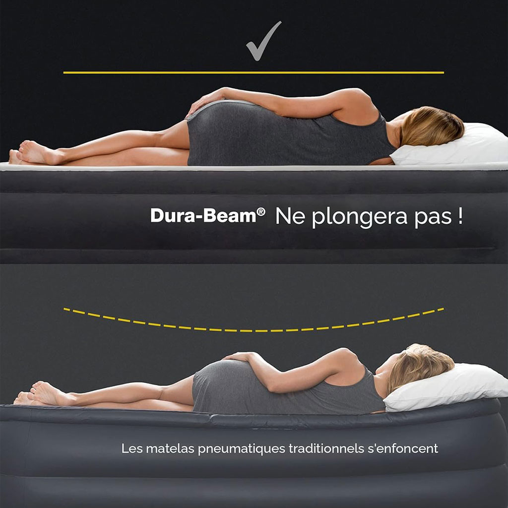 Dura-Beam Matelas Gonflable Technologie Fiber-Tech Intex 64765 – فرشة هوائية حجم كبير لشخصين