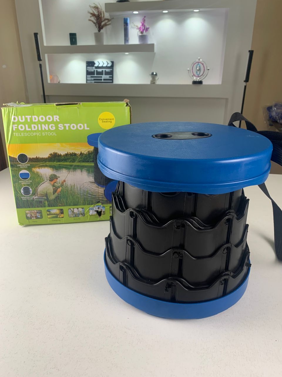 Tabouret Télescopique Portable pour Camping et Sorties – كرسي تليسكوبي محمول