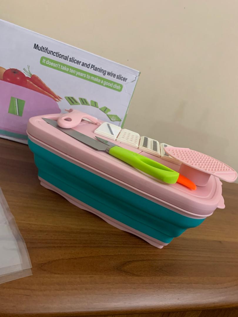 9IN1 Planche pliante à découper les légumes multifonctionnel