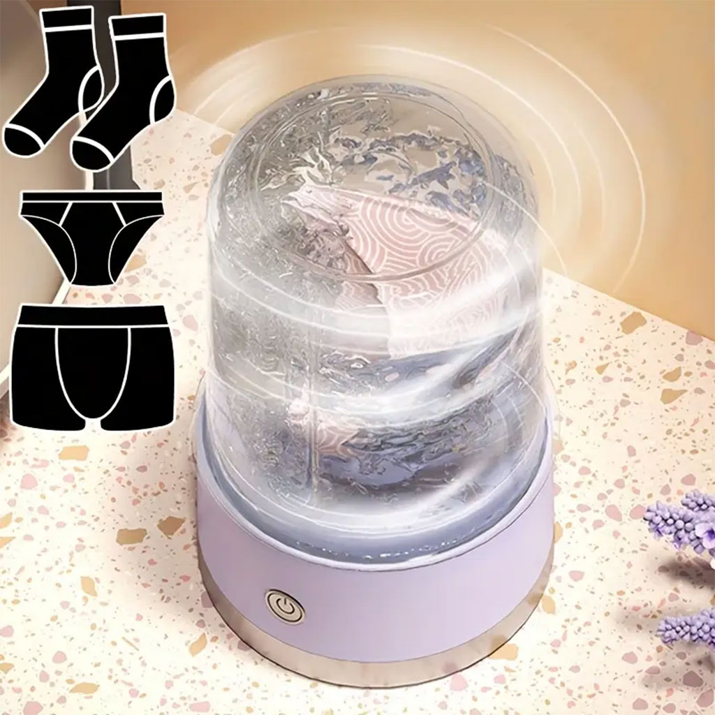 Portable rechargeable mini washing machine for underwear