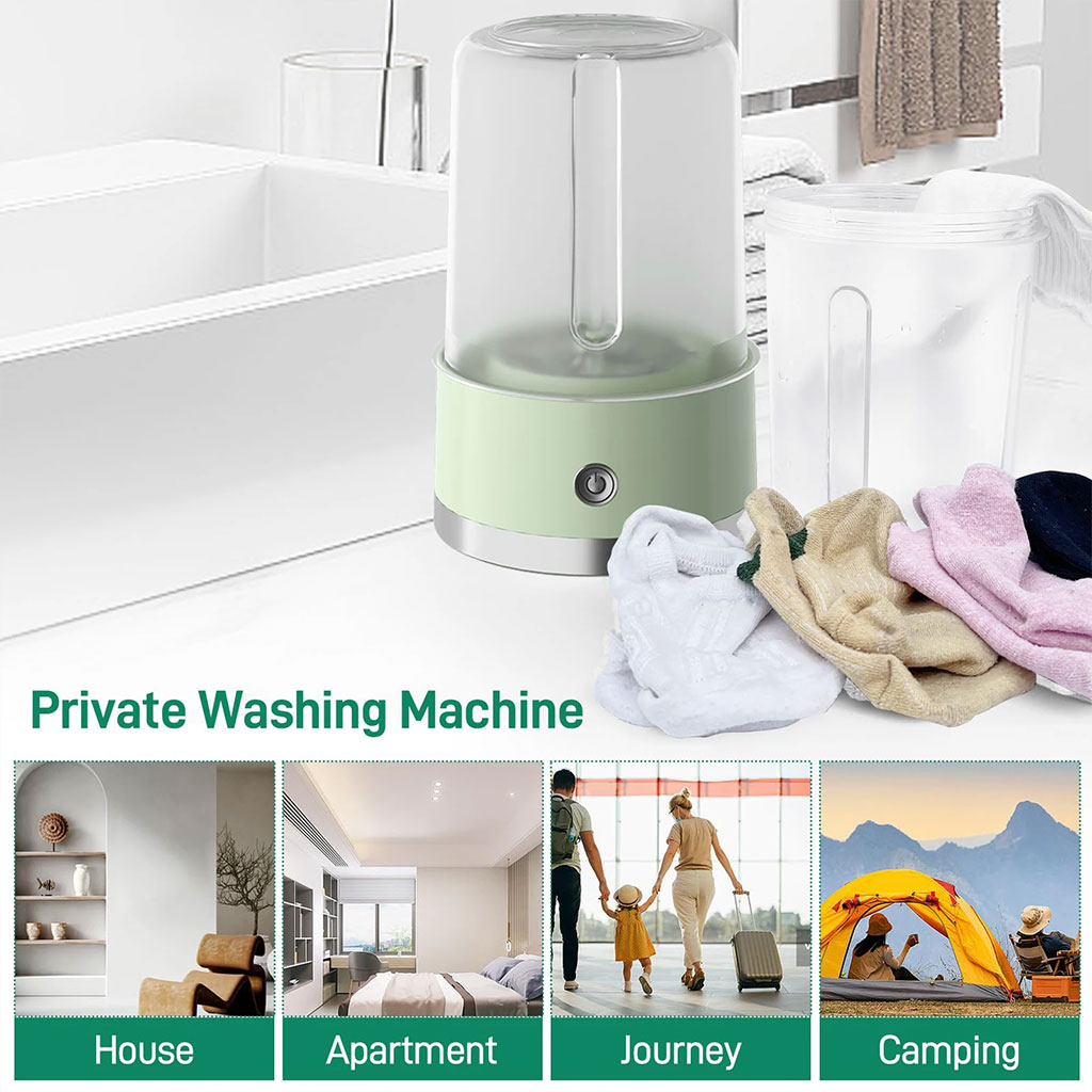 Portable rechargeable mini washing machine for underwear