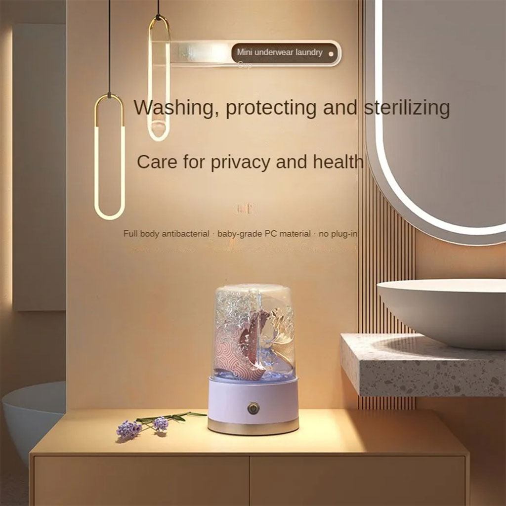 Portable rechargeable mini washing machine for underwear