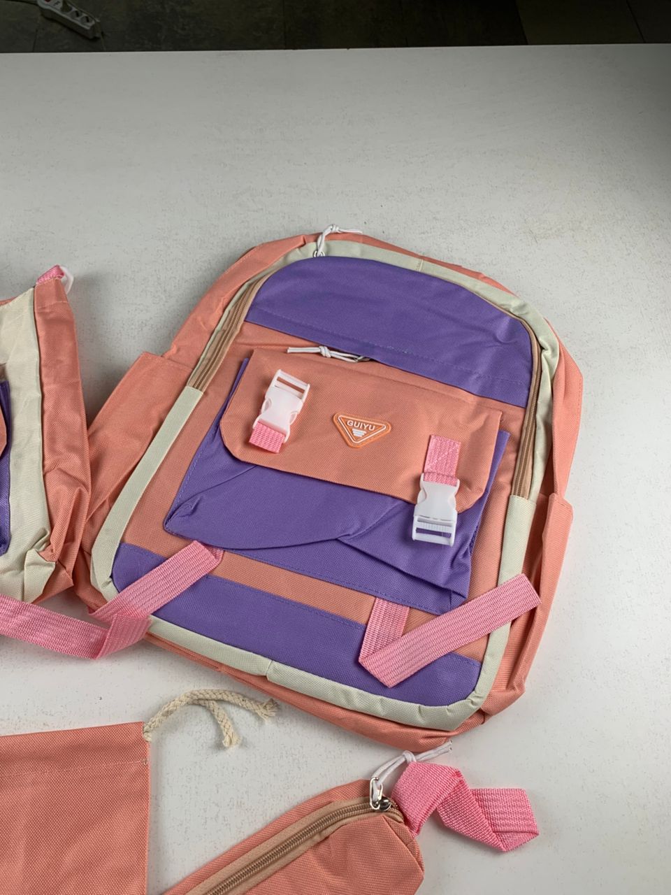 Kawai Guiyu V1 School Bag Set, 5 Pieces, Pink