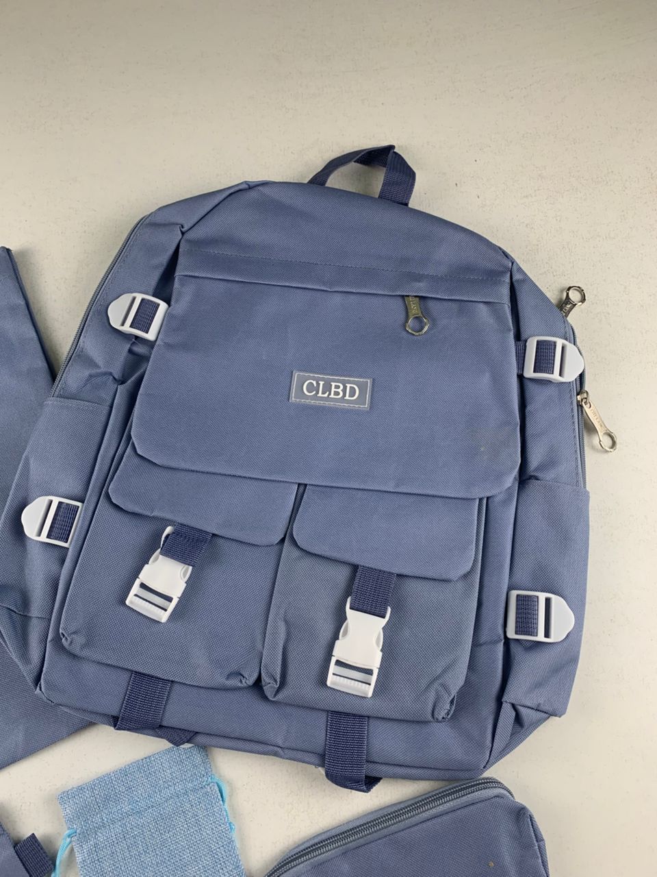 Ensemble de sacs d’école Kawai pour adolescents 5Pcs CLBD V2 Bleu – محفظة 5 قطع كاواي أزرق