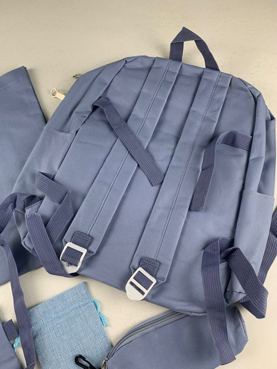 Ensemble de sacs d’école Kawai pour adolescents 5Pcs CLBD V2 Bleu – محفظة 5 قطع كاواي أزرق