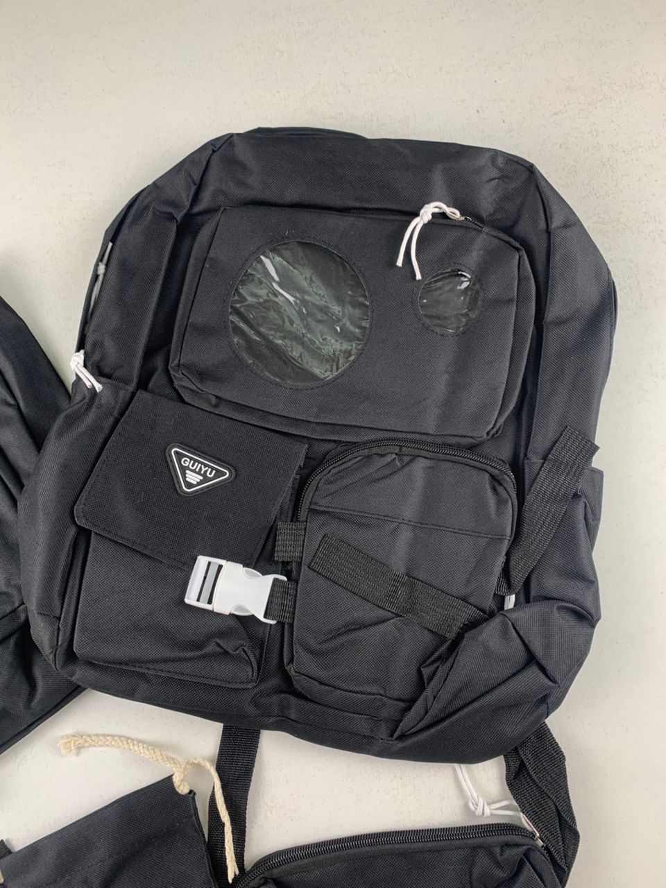 Ensemble de sacs d’école Kawai pour adolescents 5Pcs Guiyu V2 Noir – محفظة 5 قطع كاواي أسود