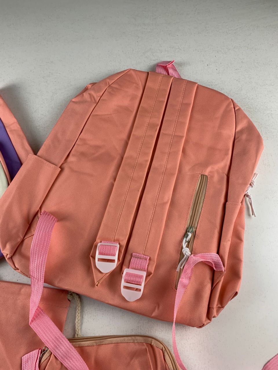 Ensemble de sacs d’école Kawai pour adolescents 5Pcs Guiyu V2 Rose – محفظة 5 قطع كاواي وردي