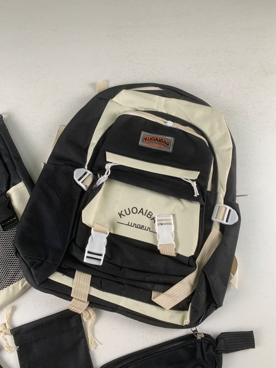 Ensemble de sacs d’école Kawai pour adolescents 5Pcs KUOAIBAG Noir– محفظة 5 قطع كاواي أسود