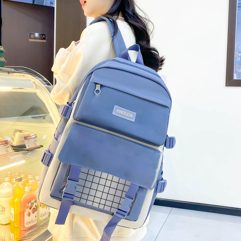 Ensemble de sacs d’école Kawai pour adolescents 4Pcs HAOLIDA V1 Bleu – محفظة 4 قطع كاواي أزرق