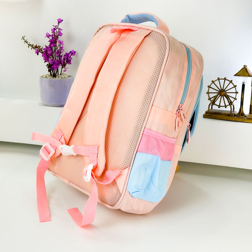 Sac à Dos pour Enfants avec Trousse Assortie 2605 Rose – حقيبة ظهر مدرسية للأطفال مع مقلمة وردي