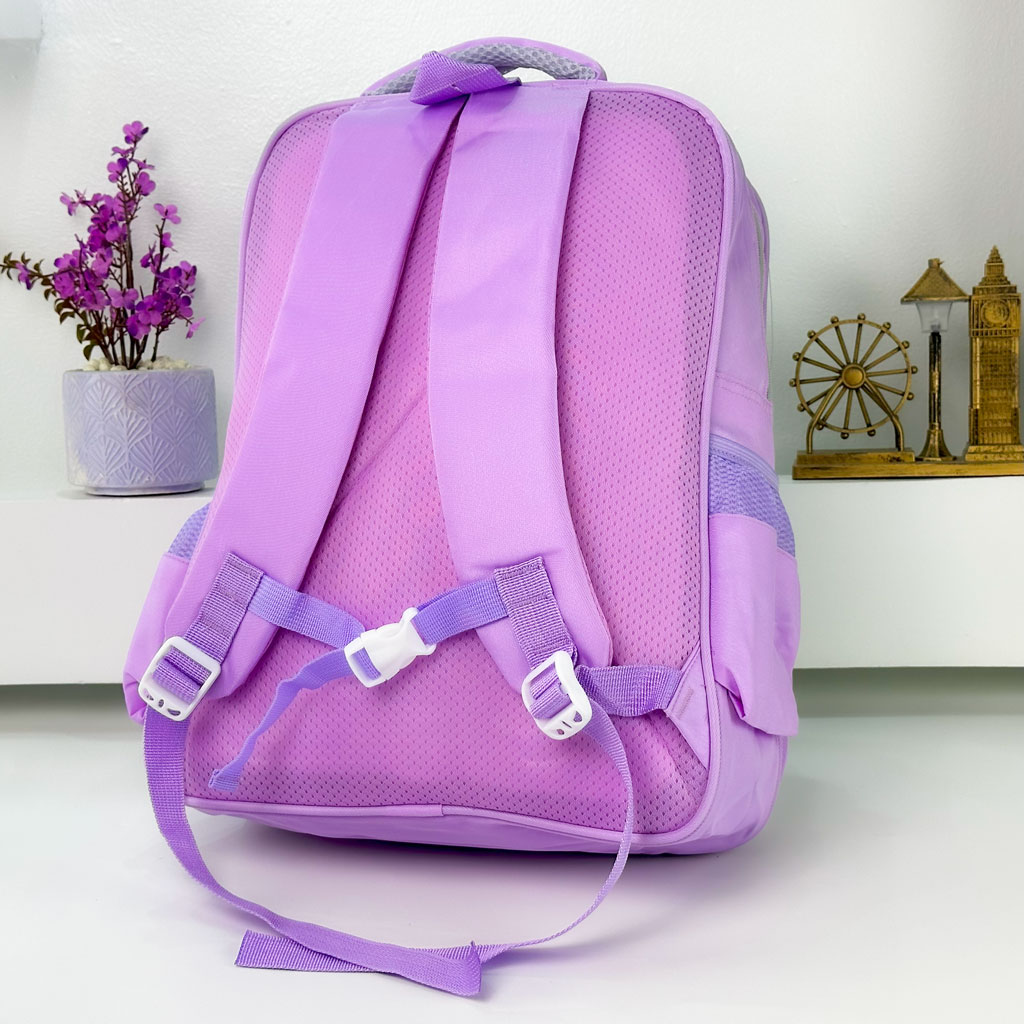 Sac à Dos pour Enfants avec Trousse Assortie 2504 Mauve – حقيبة ظهر مدرسية للأطفال مع مقلمة بنفسجي